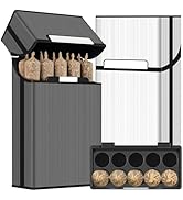 (2 Pack) King Size Pre-roll Cone Holder Case, 10-Hole Cigarette Case for Regular or King Size Cig...