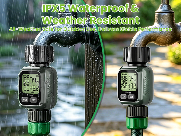 IPX5 Waterproof &amp; Weather Resistant