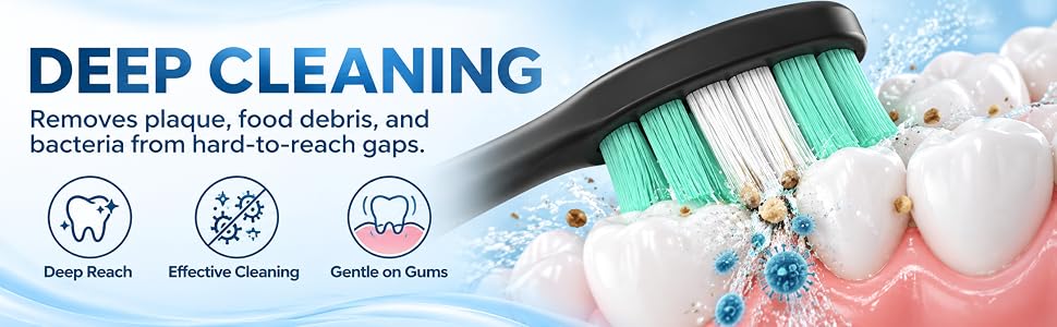 Replacement Toothbrush Heads Compatible with AquaSonic Black Series Vibe Series Electric Toothbrush