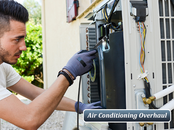 Inspecting an Air Conditioner with an Endoscope