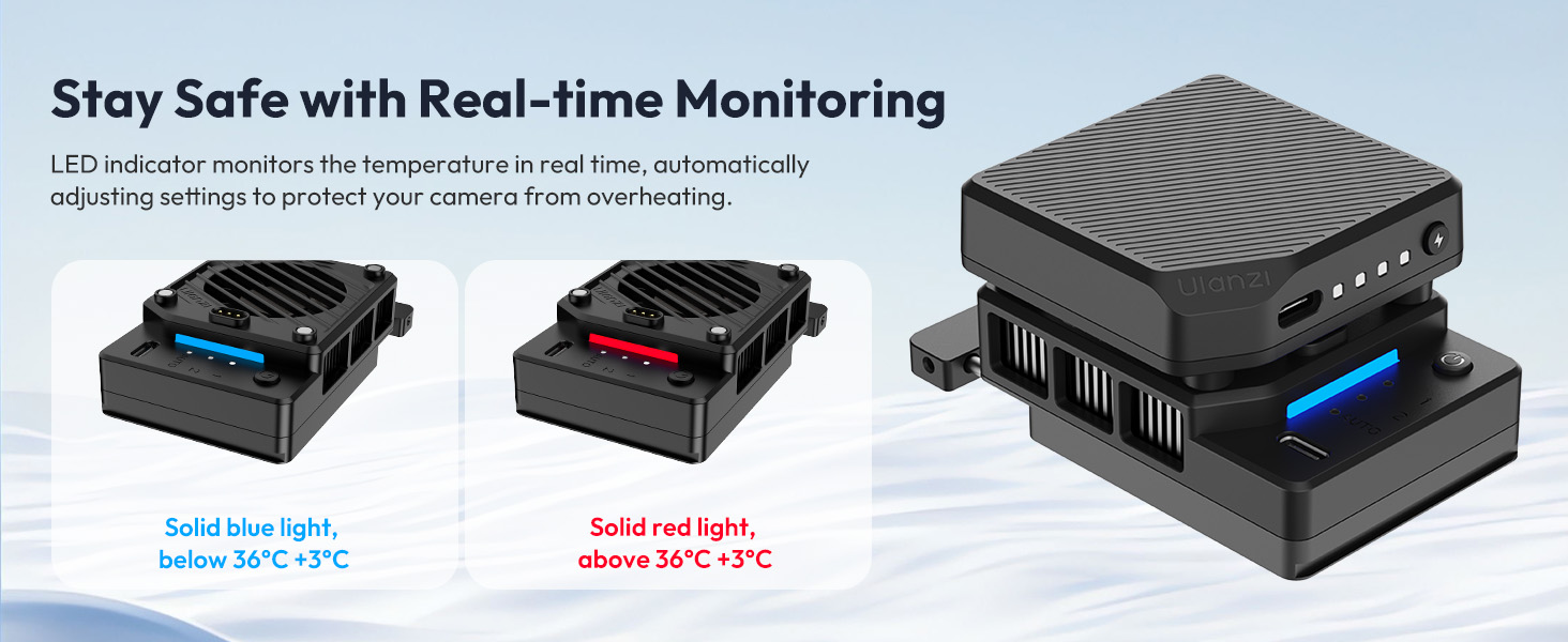 ulanzi camera cooling fan sony a6700 cooling fan with battery smallrig cooling fan a6700