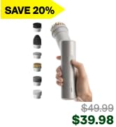 HOTO Handheld Short-Handle Electric Spin Scrubber, IPX7 Waterproof Cordless Scrubber Brush, Bathr...