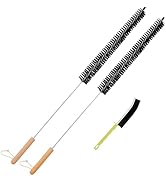Dryer Lint Brush Vent Cleaner 30 inch Refrigerator Coil Cleaning Brushes Clothes Trap Duct Remove...