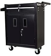 Tool Box Organizer, Rolling Tool Chest with Wheels, Lockable Rolling Tool Cabinets, Tool Cart wit...