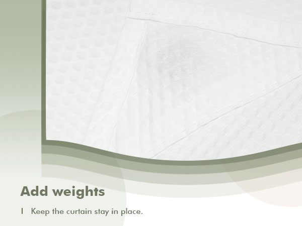 embossed shower curtain liner with magnets white