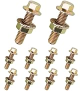 Ferianl 10PCS Automotive Exhaust Manifold Bolt Kit, 0.7