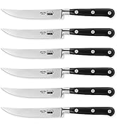 Cooks Standard Steak Knives Set 6-Piece, High Carbon Stainless Steel Classic Sharp Kitchen Steak ...