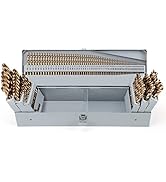 COMOWARE Cobalt Drill Bit Set, 115Pcs M35 High Speed Steel Twist Jobber Length for Hardened Metal...