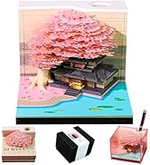 Cowenhey 3D Time Piece Calendar, 2026 Desk Calendar With LED Light, 3d Memo Pad Creative Desk Cal...