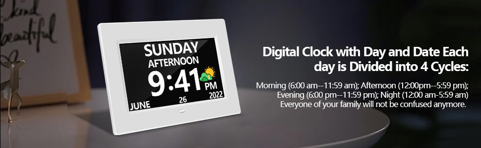 digital calendar clock