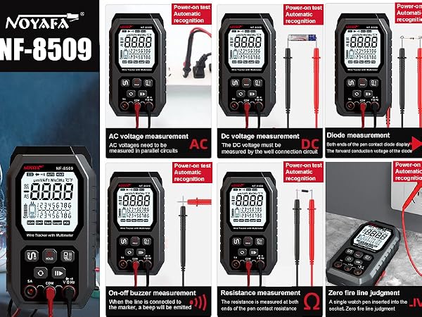 NOYAFA NF-8509 Network Cable Tester with Digital Multimeter