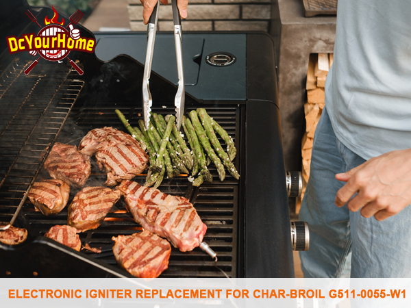 DcYourHome Electronic Igniter Kit Replacement for Char-Broil G511-0055-W1 and Other Char-Broil Model
