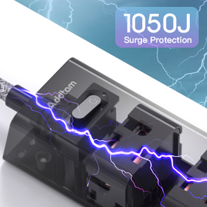 black extension cord