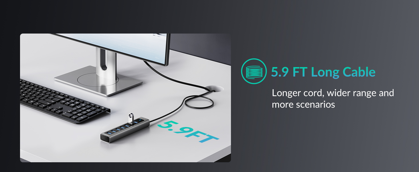 gigimundo gm7u 1.8 meter usb 3.0 hub for pc 03