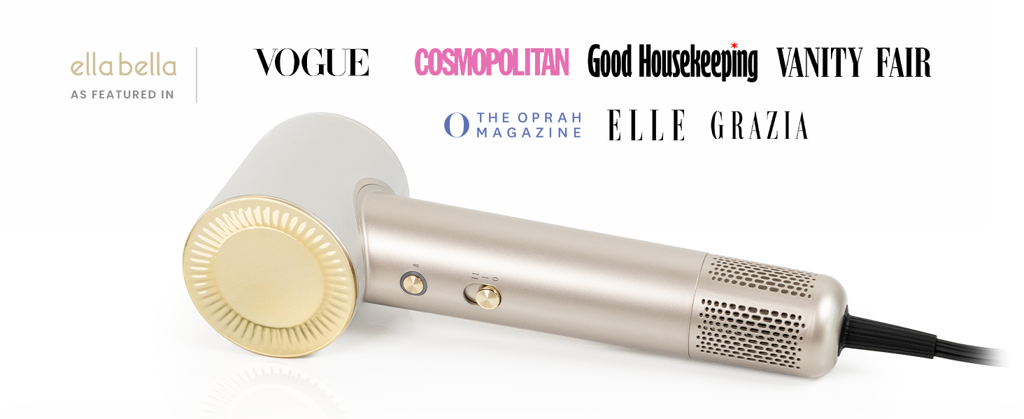 Champagne Compact Plasma Hair Dryer Premium