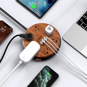 6 Widely Spaced AC Outlets