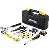 URASISTO 40-Piece Home Tool Kit with Easy Carrying Box, Small Basic Hand Tool Set Perfect for DIY...