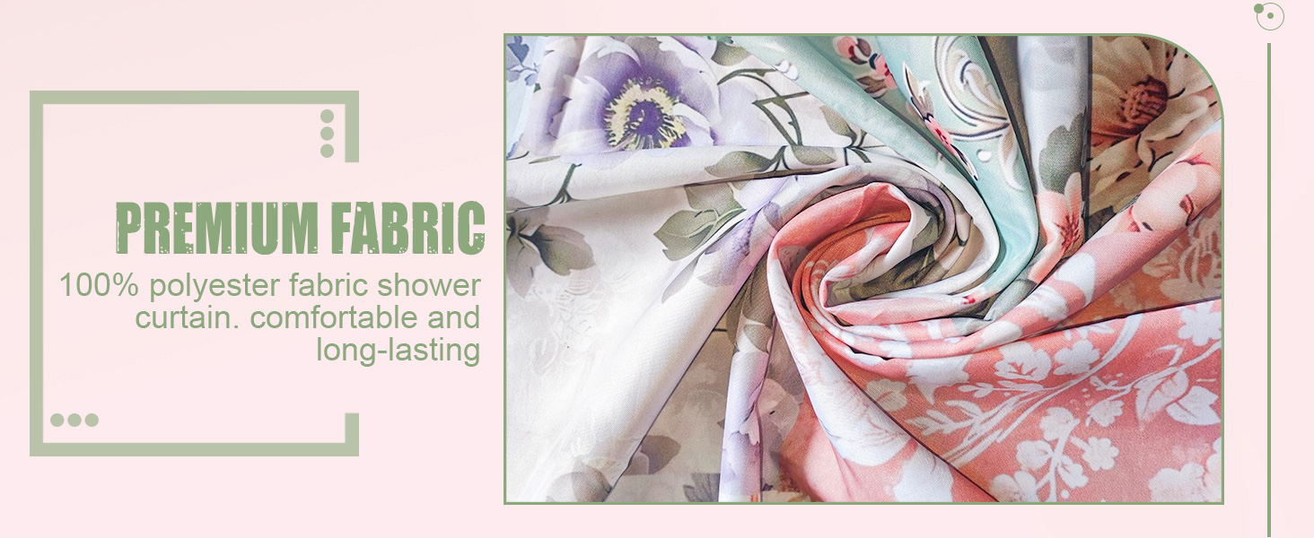 boho floral shower curtain