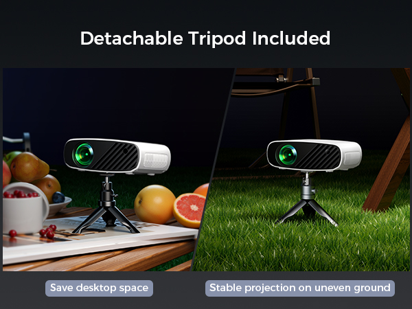 Detachable Tripod Included