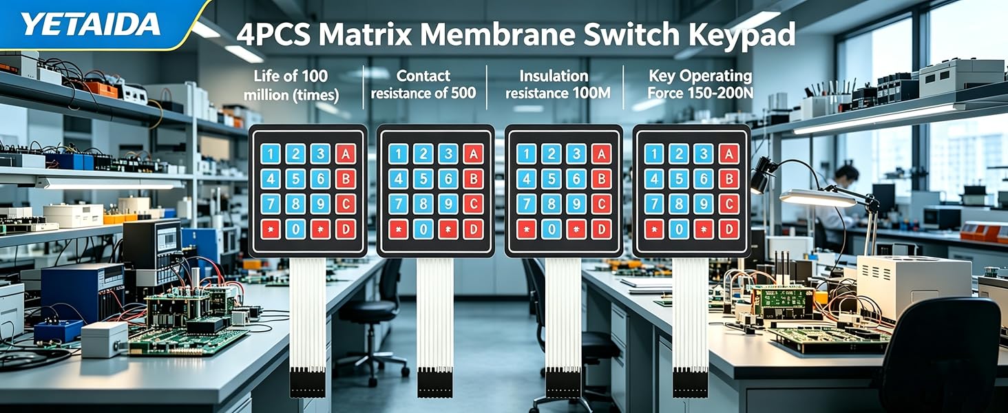 Matrix Array Membrane Switch Keypad Keyboard