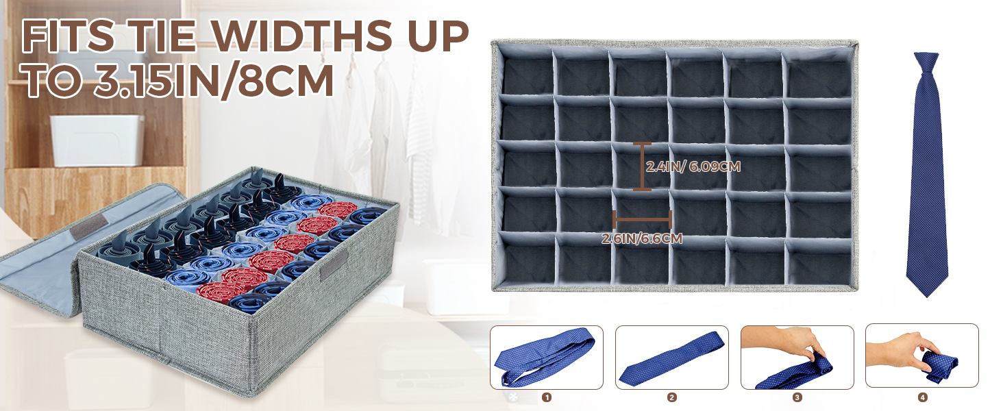 tie organizer for men