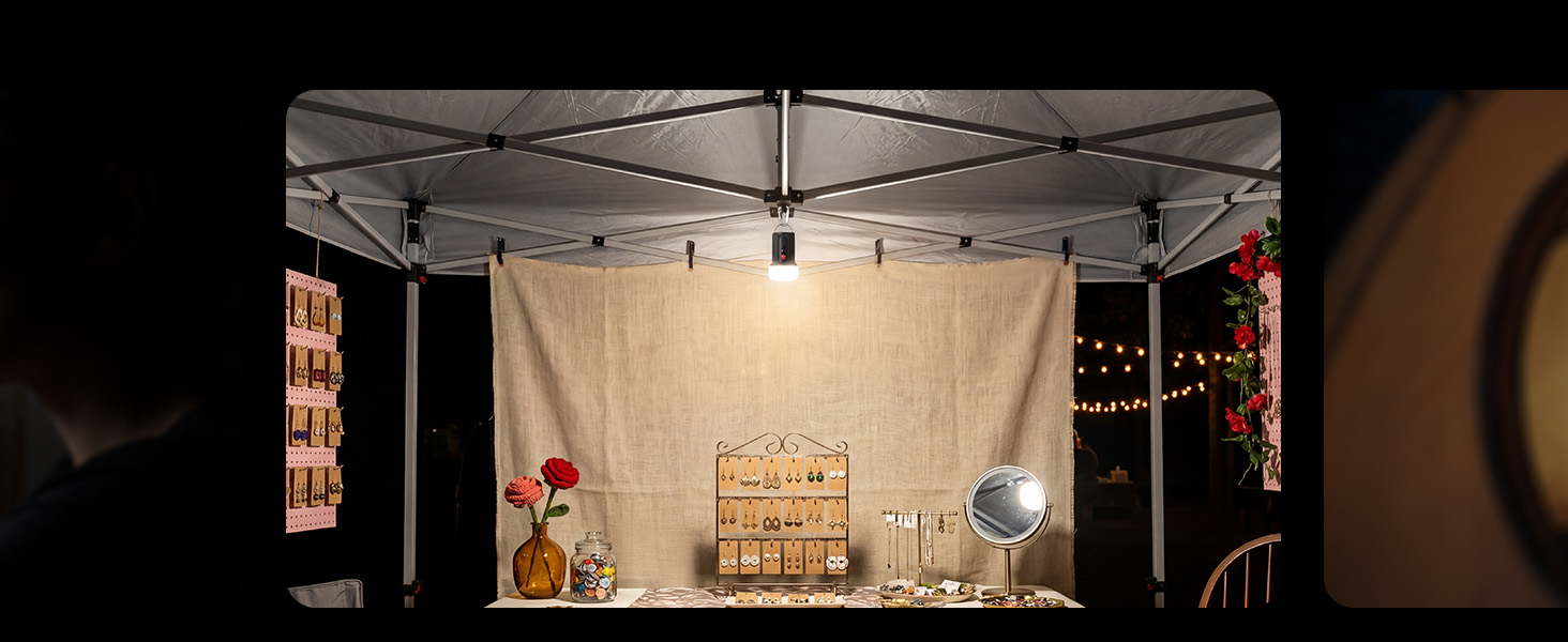 tent lights for vendor booths