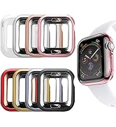 MAIRUI Compatible with Apple Watch Case 38mm [8 Pack] Protector Bumper Cover TPU Ultra-Slim Light...