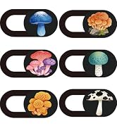 PRESSINART 6Pcs 6 Styles Cute Camera Cover Slide 0.03 Inch Ultra Thin Computer Camera Cover for M...