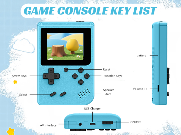 retro handheld game console