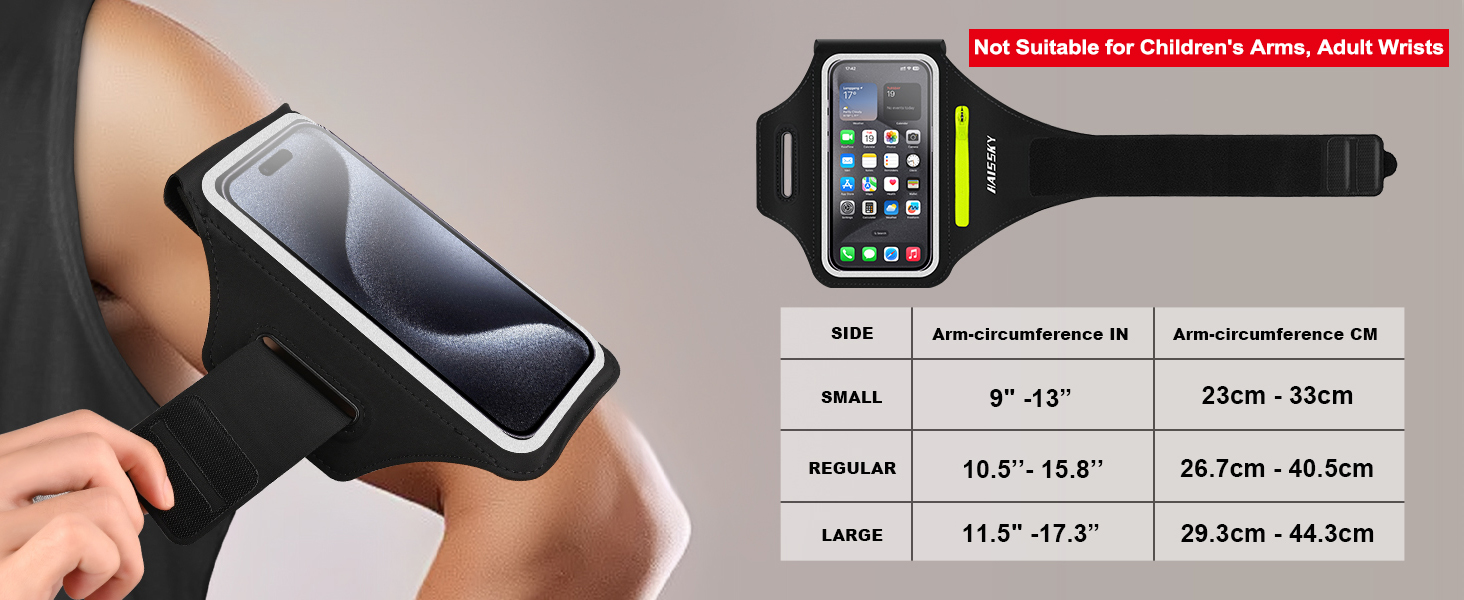 Size Chart (Upper Arm Circumference)