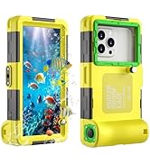 Underwater Phone Case for Snorkeling, [50ft/15M] Professional Waterproof Scuba Diving Phone Case ...