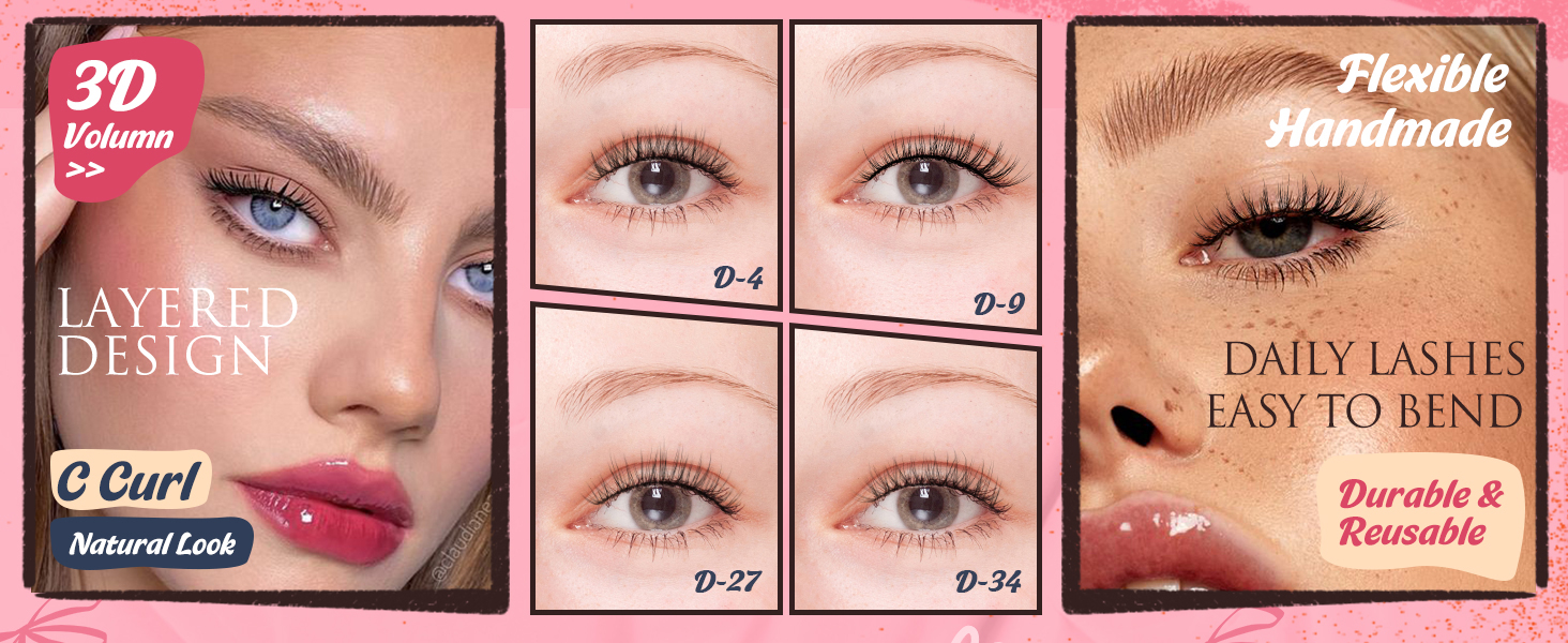 siligli lashes daily lashes soft all day