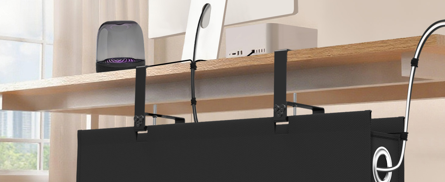 under table cable management tray