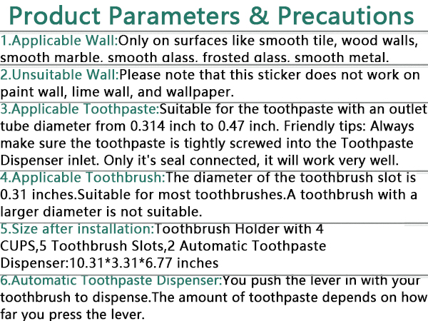 Product Parameters &amp;amp; Precautions
