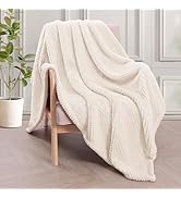 Whale Flotilla Extra Large Fuzzy Fleece Throw Blanket for Couch, 50x70 Inch Fluffy Warm Soft Jacq...