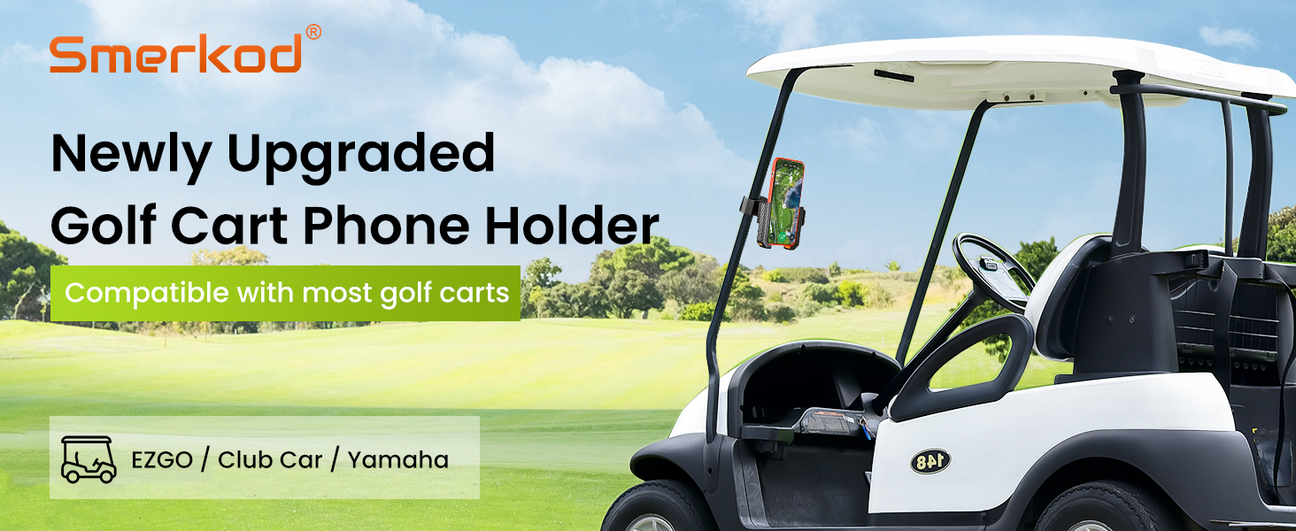 golf cart phone holder, golf cart phone mount, golf cart cell phone holder mount, golf phone stand