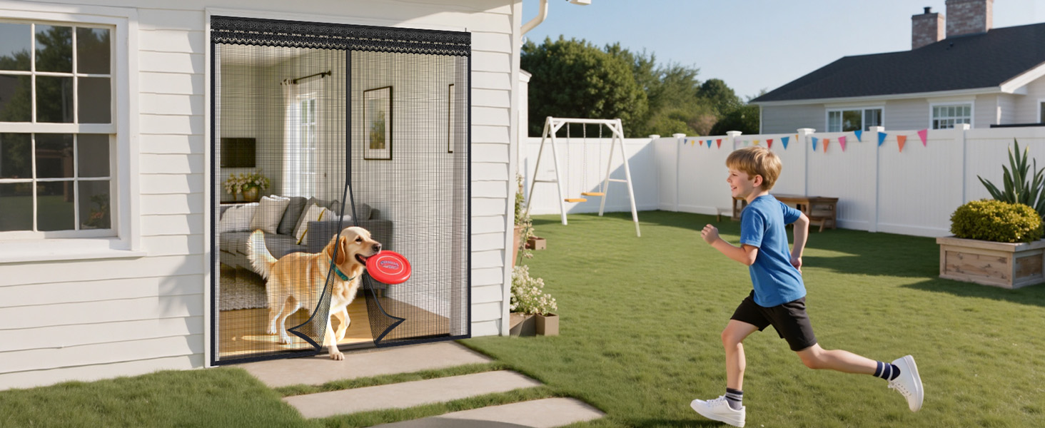 mesh door screen for 72x80 inch sliding doors