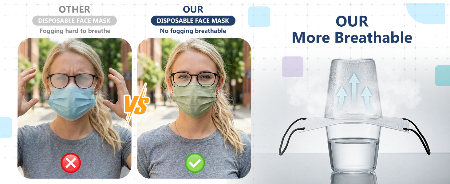 disposable face masks for adults individually wrapped 50 pack approve fsa hsa eligible women masks