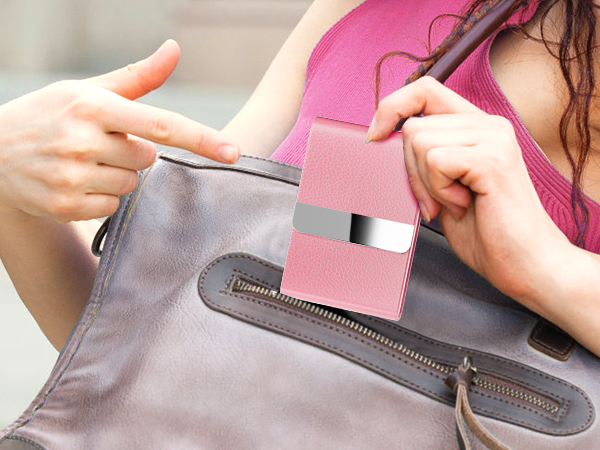 PU Leather Business Card Case