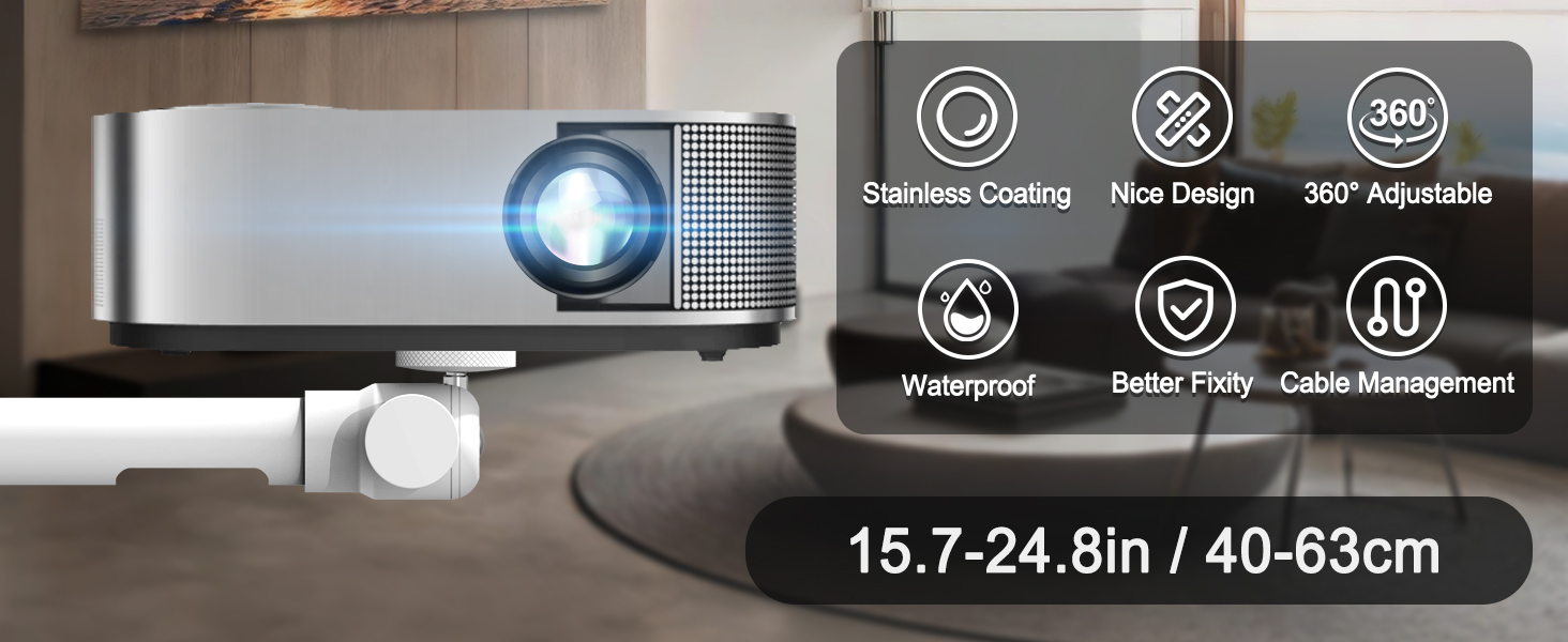Long Projector Ceiling/Wall Mount