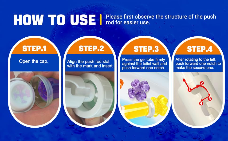 Ribub Toilet Cleaner Gel Stamp