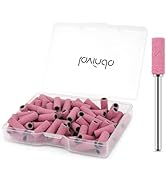 Lavinda Sanding Bands for Nail Drill with 3.1mm Mandrel Bit, 80 Piece Set Mini Small Sanding Band...