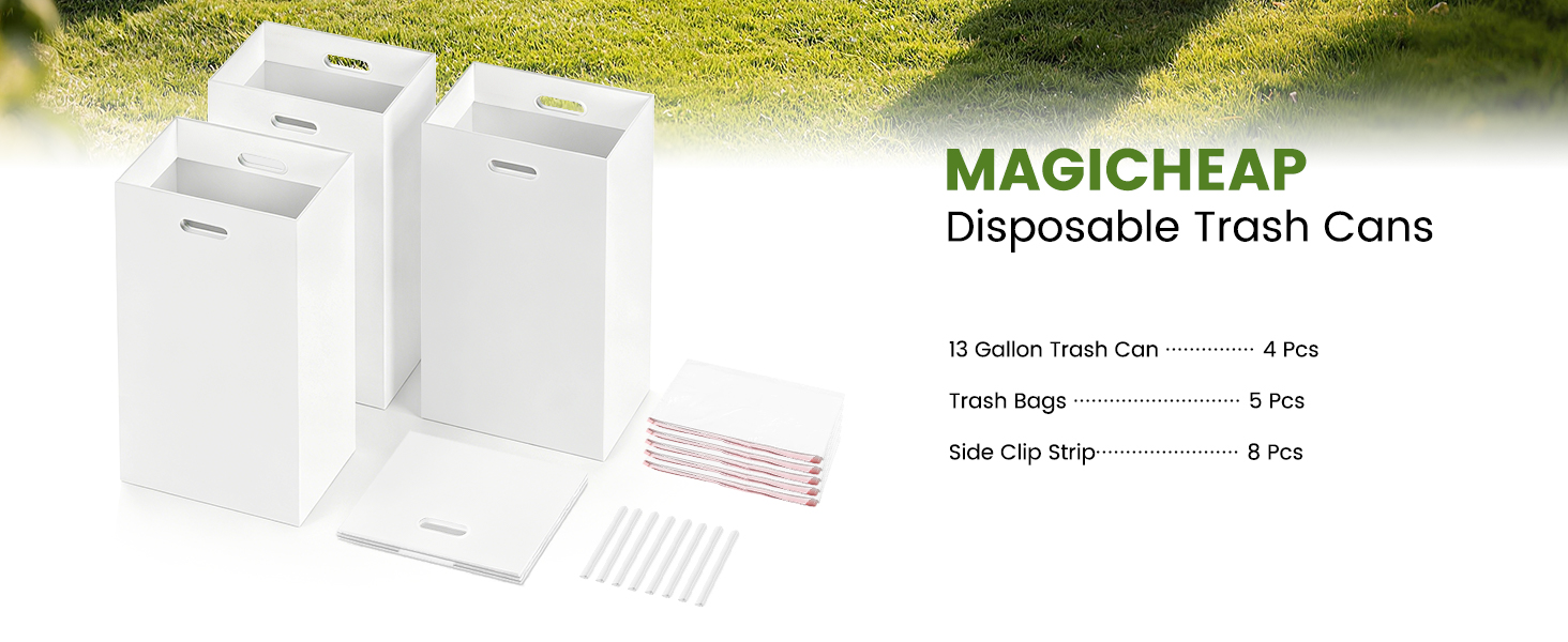 disposable trash cans