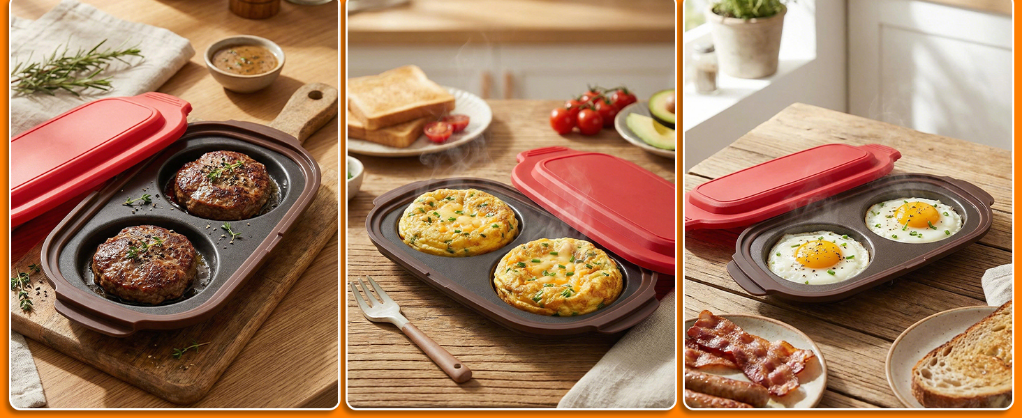 Quick-Heat Microwave Egg Cooker