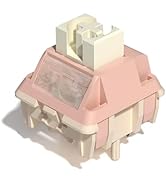 Womier Keyboard Switches 42gf Lubed Linear Switch, Full POM Materials, 22mm Long Spring, 5 Pin Cr...