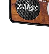 PRONLY Portable AM/FM Radio with Bluetooth, Vintage Style Emergency Radio with Clock &amp; Flashlight...