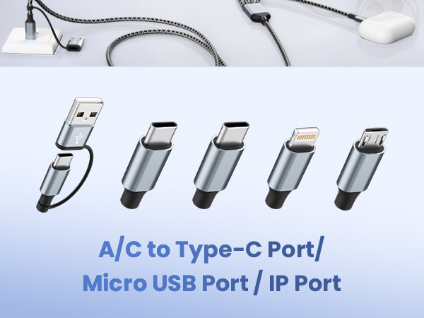 4 in 2 multi charging cable