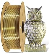 DO3D Silk Black/Metallic Gold PLA Bicolor Double Colors Coextrusion 3D Filament, 1.75mm 2 Colors ...