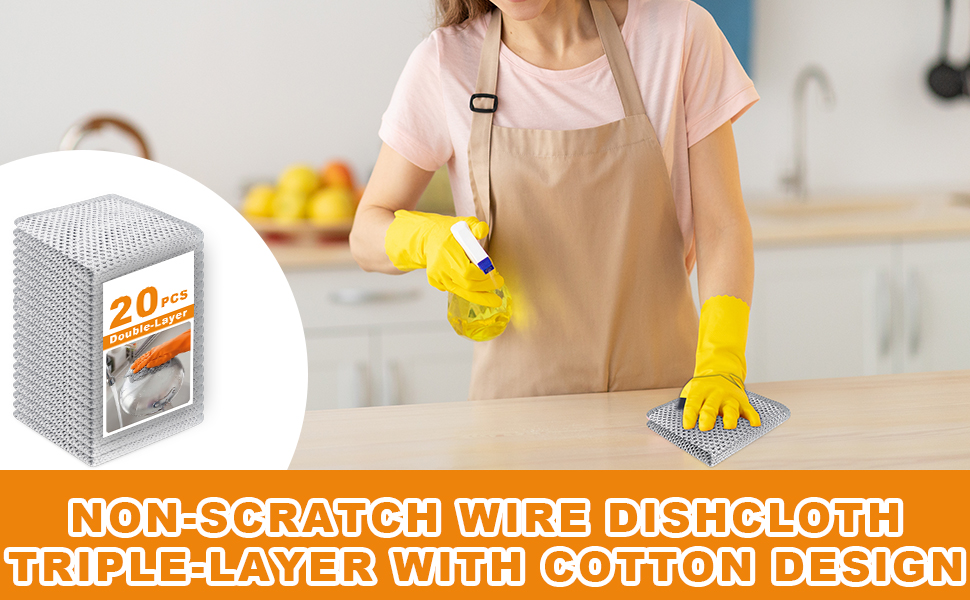 non scratch wire dishcloth