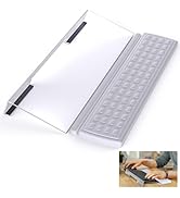 Computer Keyboard Stand,Laokiiy Acrylic Tilted Keyboard Holder Clear for Easy Ergonomic Typing&amp;Wo...